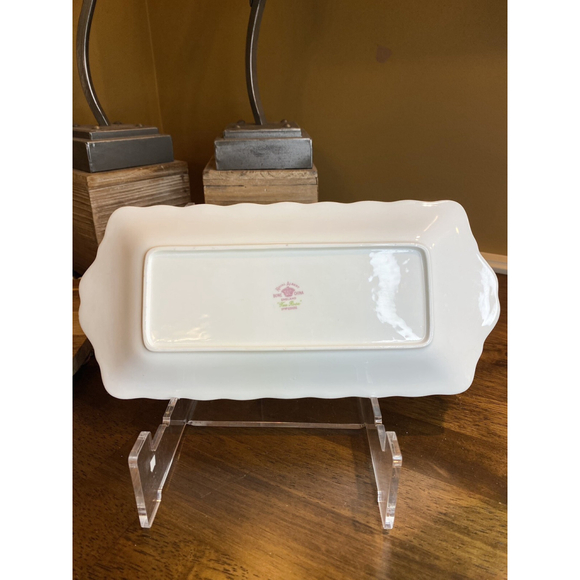 Royal Albert Tea Rose Yellow Tray Bone China Rectangular 1940s - Picture 2 of 6